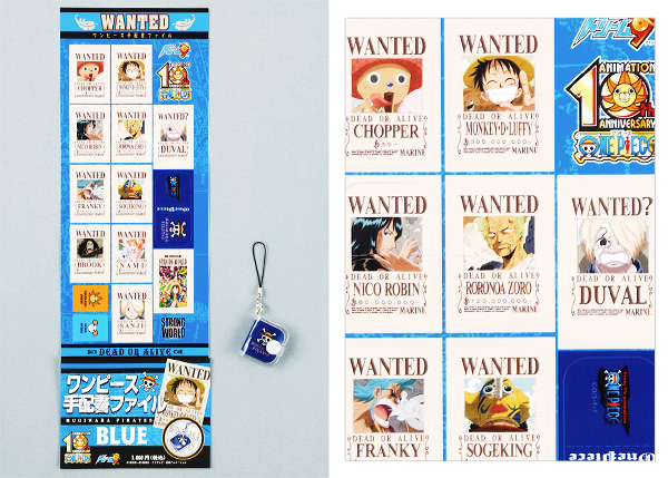 ONE PIECE Wanted Poster Mini Book BLUE