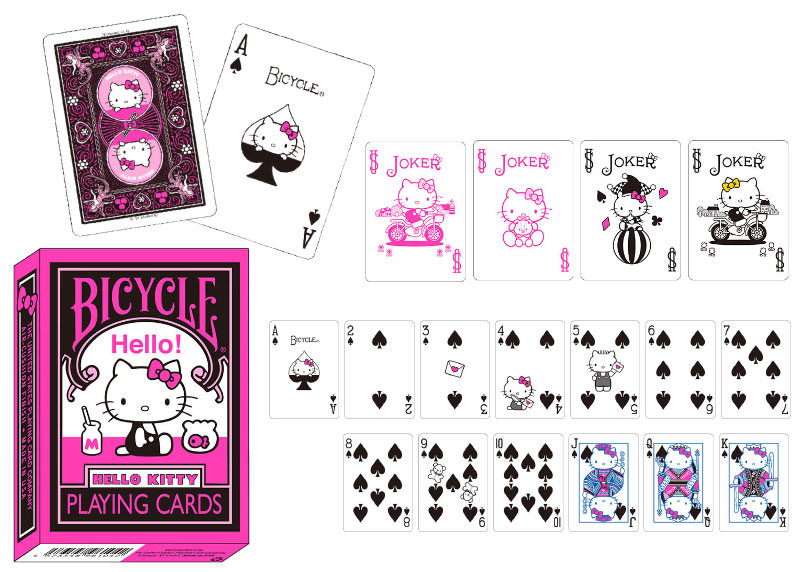 Sanrio Characters HELLO KITTY Bicycle Playing Cards