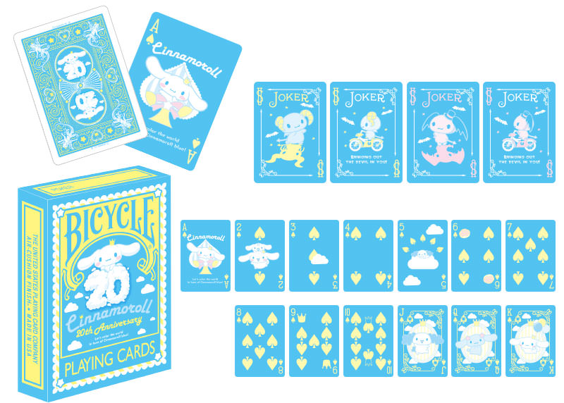 Sanrio Characters Cinnamoroll Bicycle Playing Cards