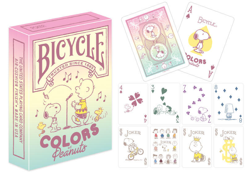 PEANUTS COLOERS of Peanuts Bicycle Playing Cards