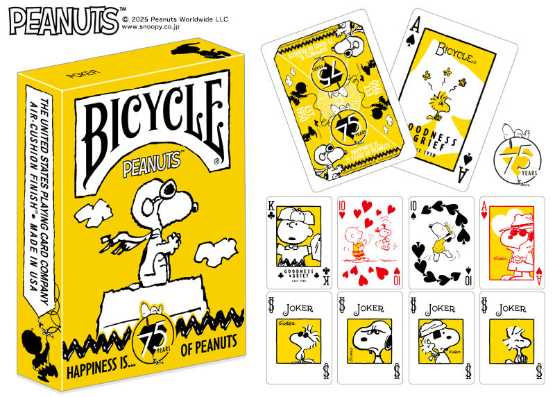 PEANUTS PEANUTS 75th バイスクルトランプ